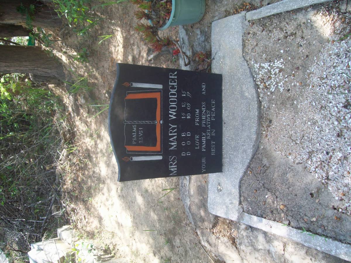 WOODGER Mary 1915-1999