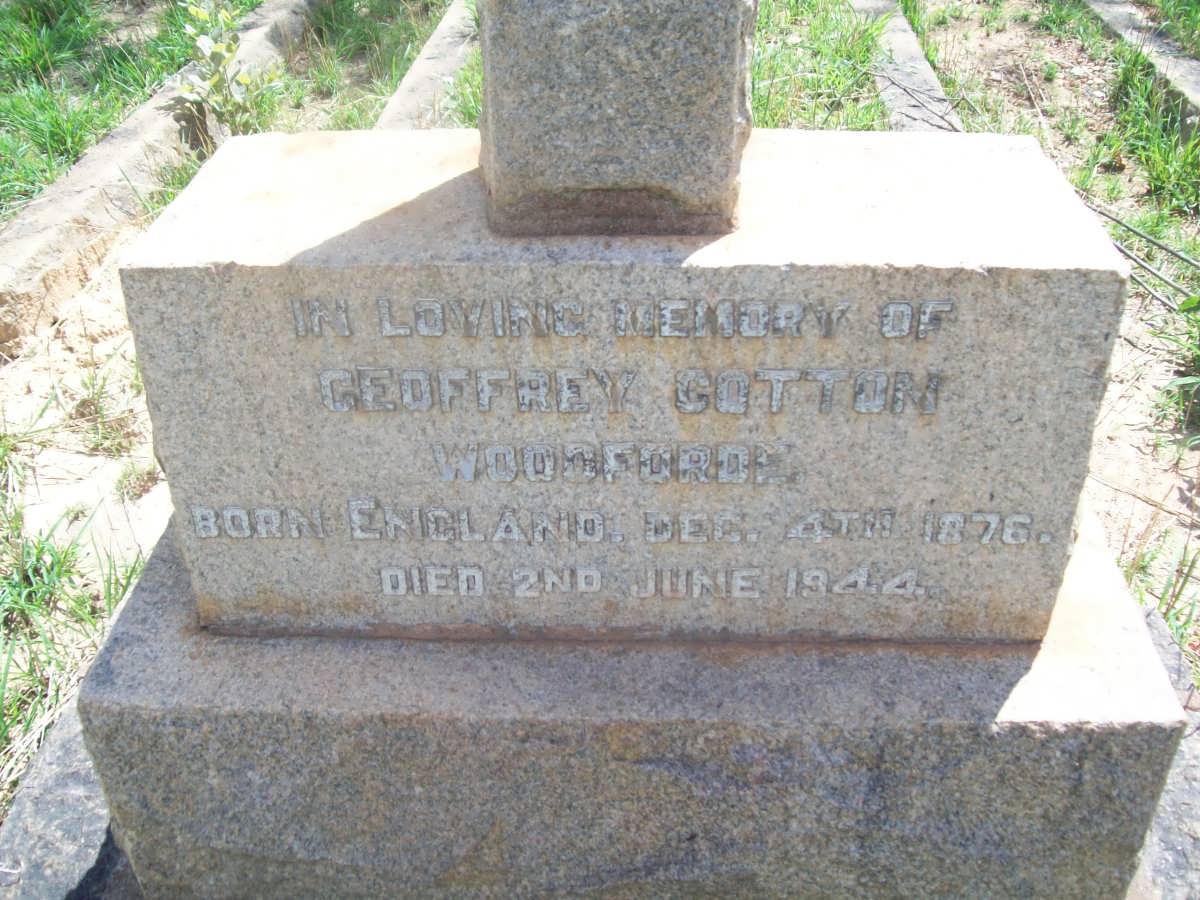 WOODFORDE Geoffrey Cotton 1876-1944
