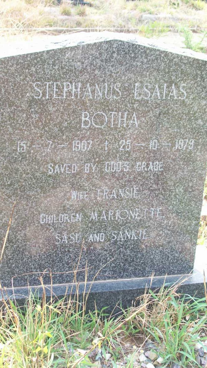 BOTHA Stephanus Esaias 1907-1979