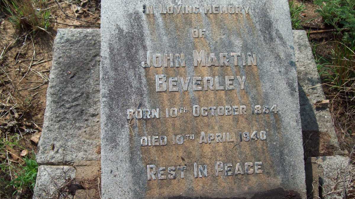 BEVERLEY John Martin 1884-1940