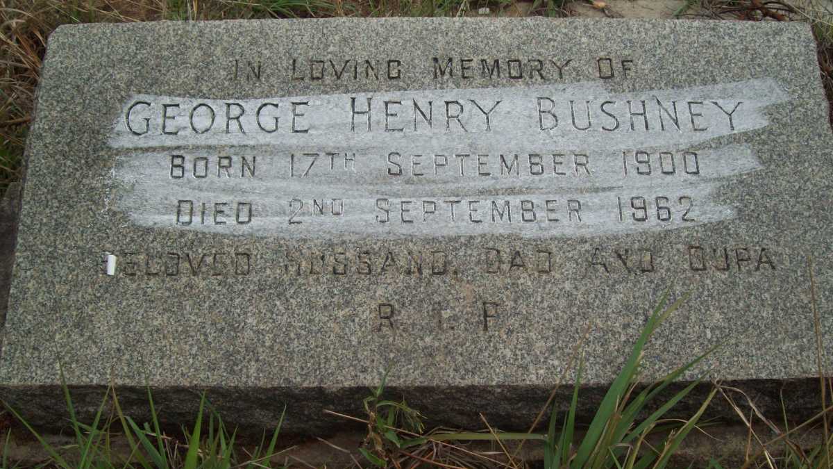 BUSHNEY George Henry 1900-1962