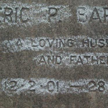BARRATT Eric P. 1901-1961