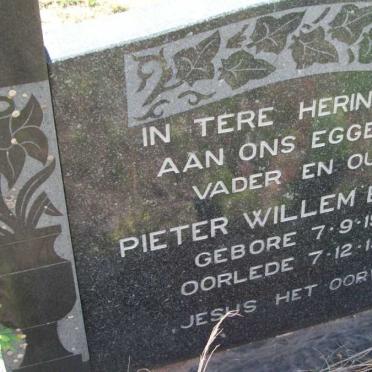 BOSCH Pieter Willem 1917-1968
