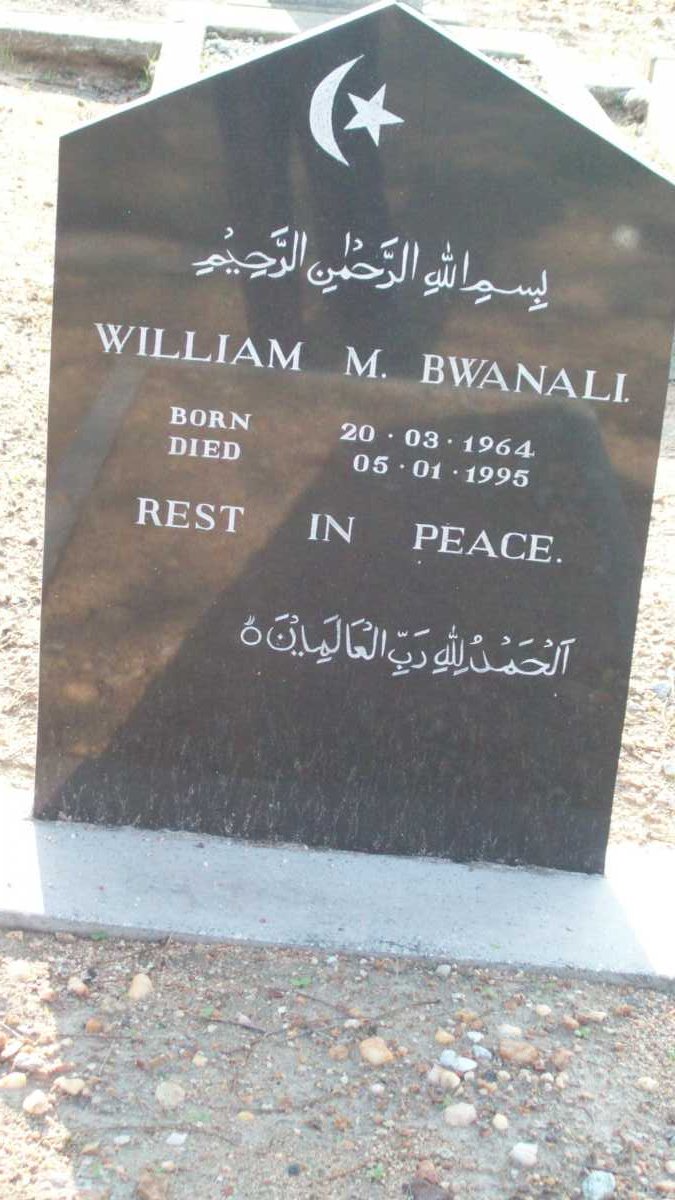 BWANALI William M. 1964-1995
