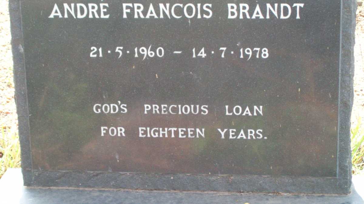 BRANDT Andre Francois 1960-1978