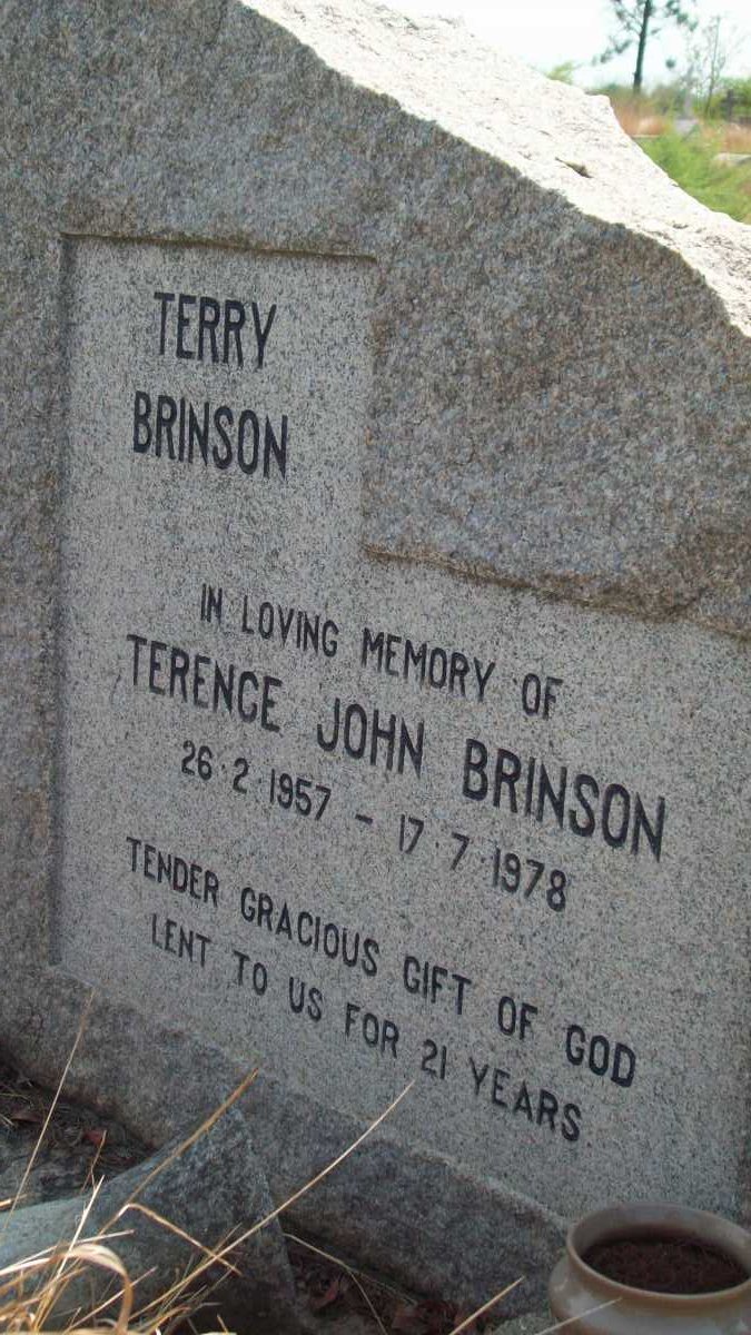 BRINSON Terence John 1957-1978