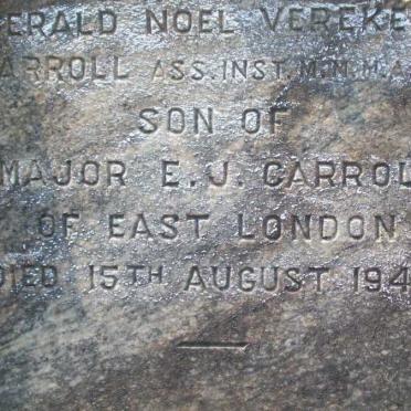 CARROLL Gerald Noel Vereker -1944