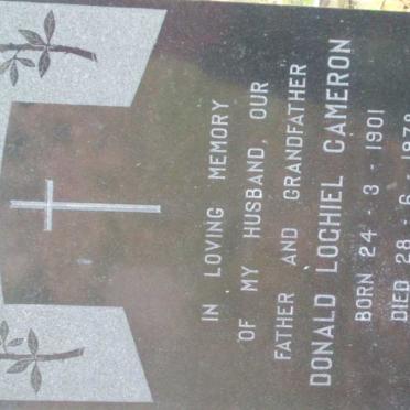 CAMERON Donald Lochiel 1901-1978