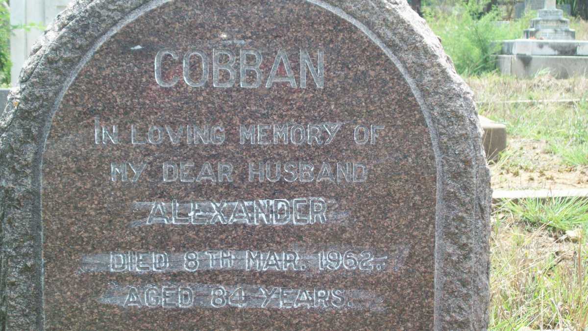 COBBAN Alexander -1962