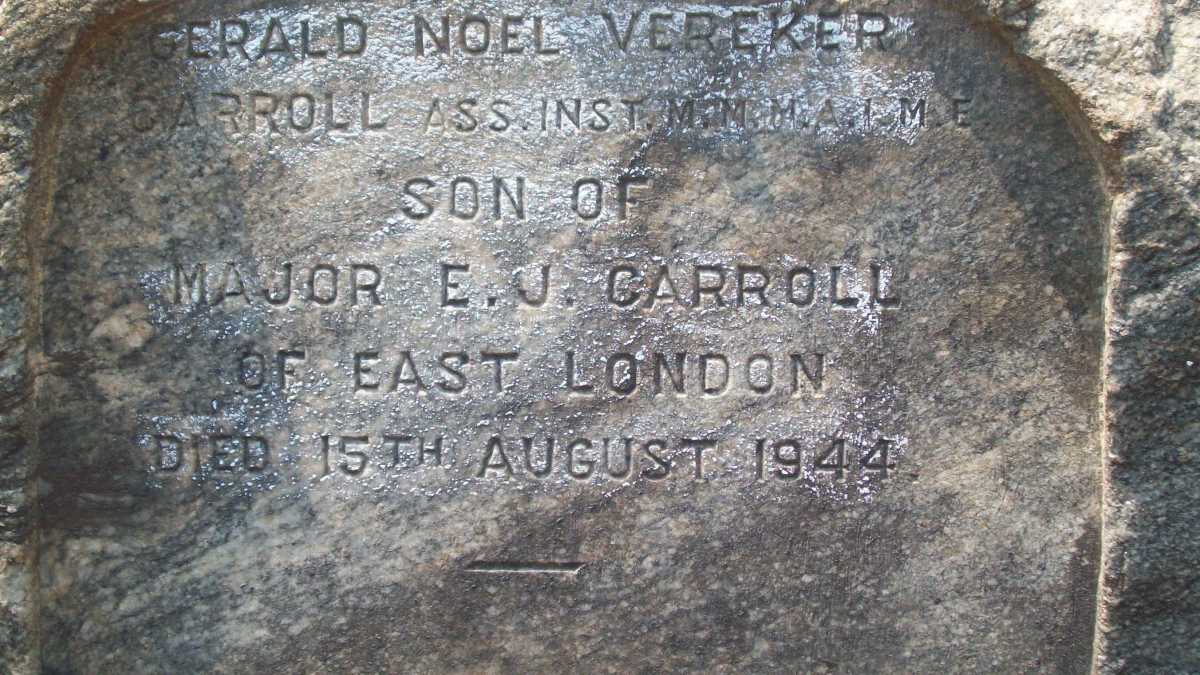 CARROLL Gerald Noel Vereker -1944