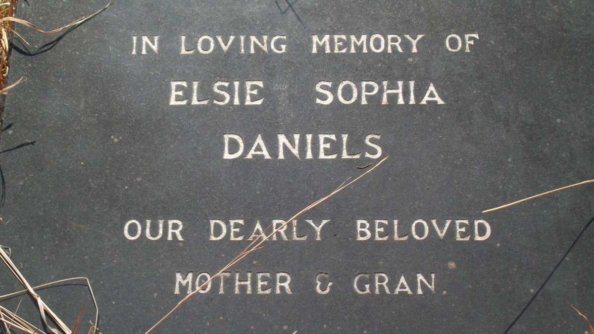 DANIELS Elsie Sophia