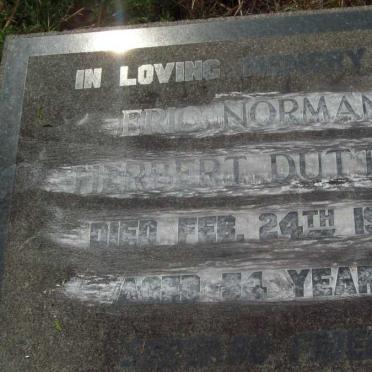 DUTTON Eric Norman Herbert -1949