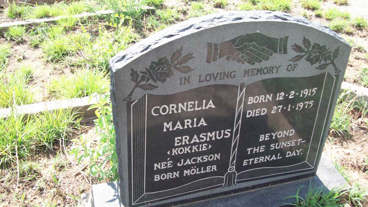 ERASMUS Cornelia Maria formerly JACKSON nee MOLLER 1915-1975