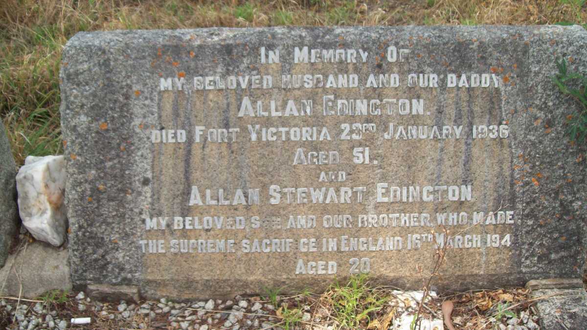 EDINGTON Allan -1936 :: EDINGTON Allan Stewart -194?