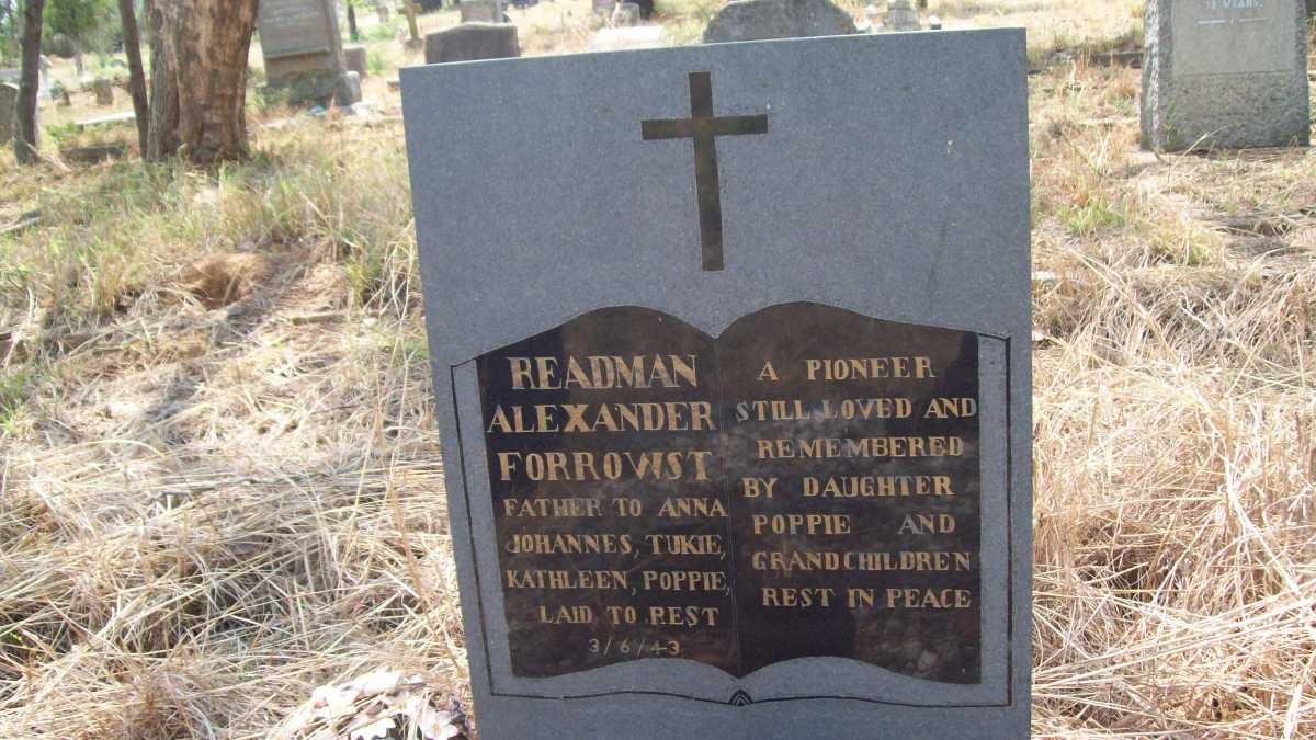 FORROWST Readman Alexander -1943