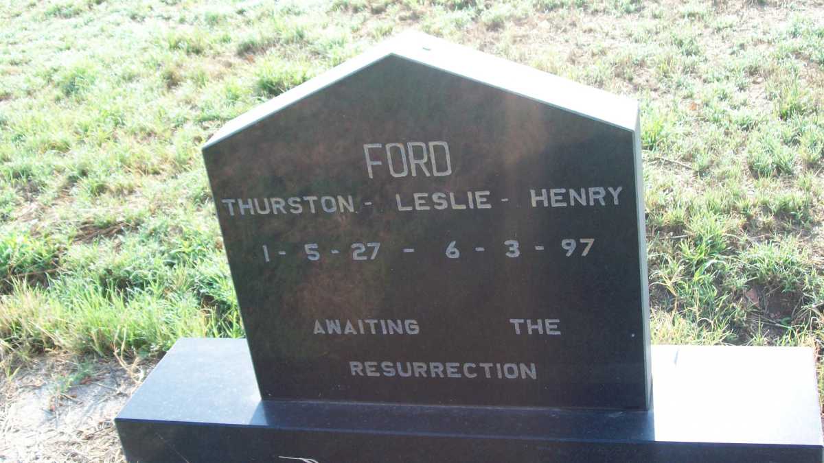 FORD Thurston Leslie Henry 1927-1997