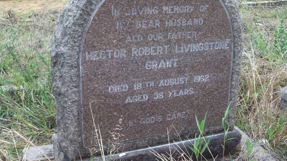 GRANT Hector Robert Livingstone -1962