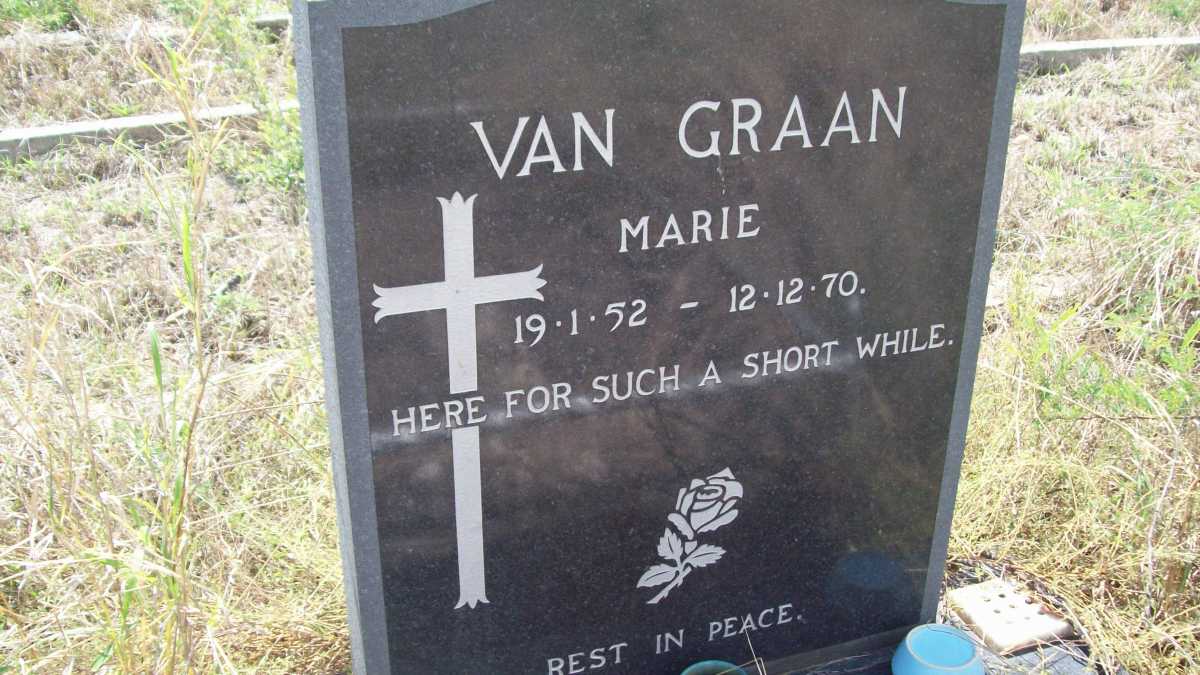 GRAAN Marie, van 1952-1970