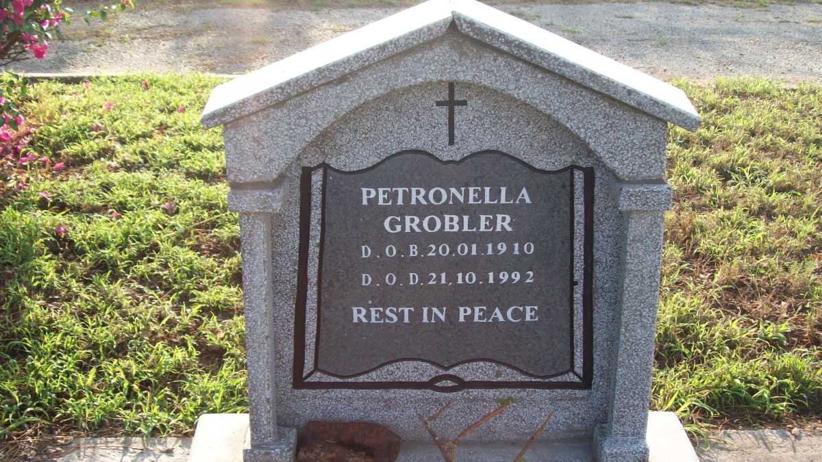 GROBLER Petronella 1910-1992