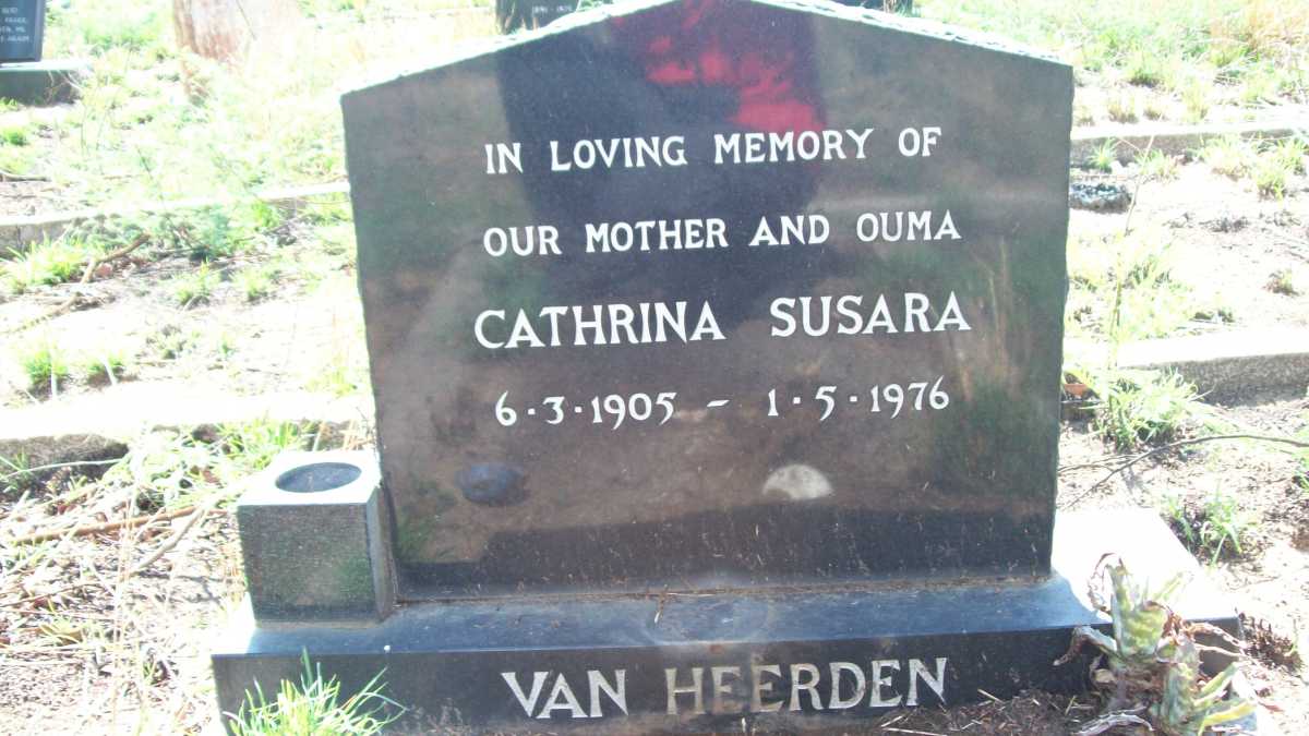 HEERDEN Cathrina Susara, van 1905-1976