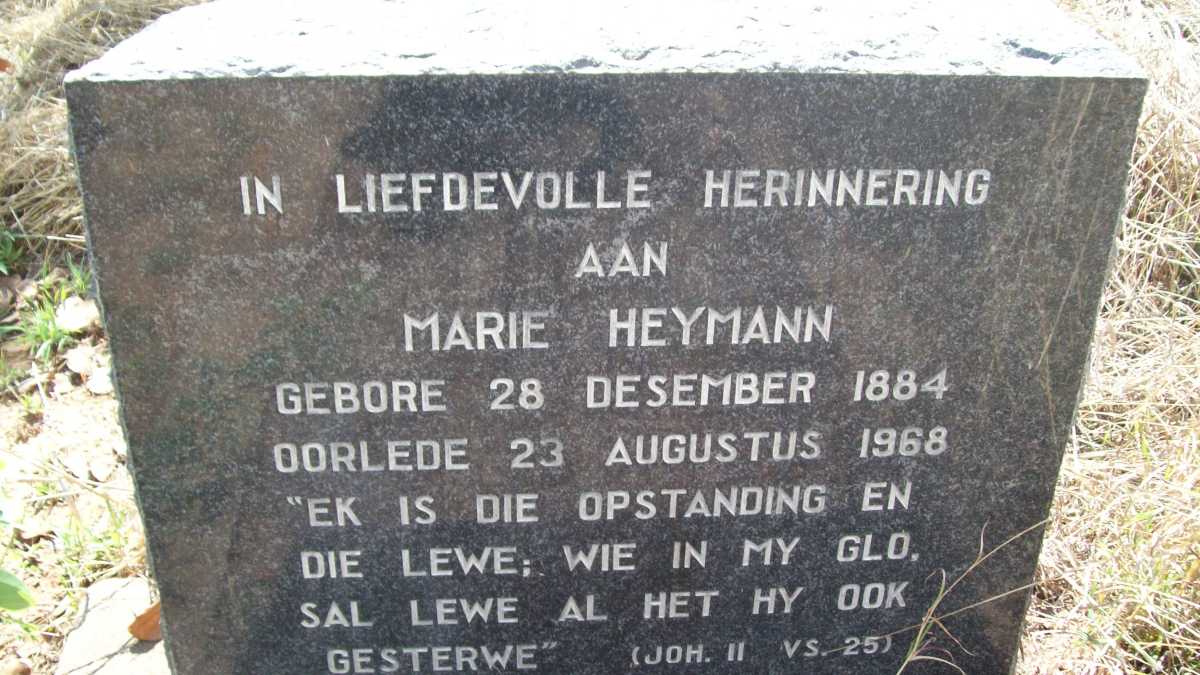 HEYMANN Marie 1884-1968