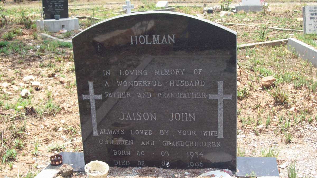 HOLMAN Jaison John 1934-1996