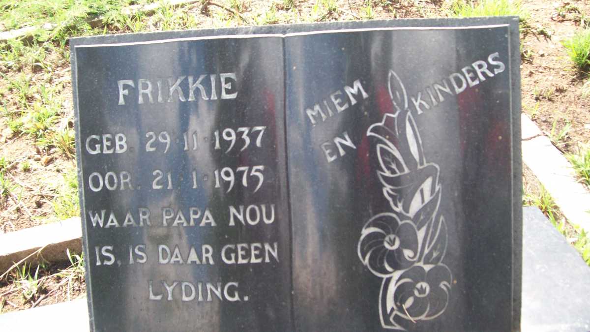 HAMMAN Frikkie 1937-1975