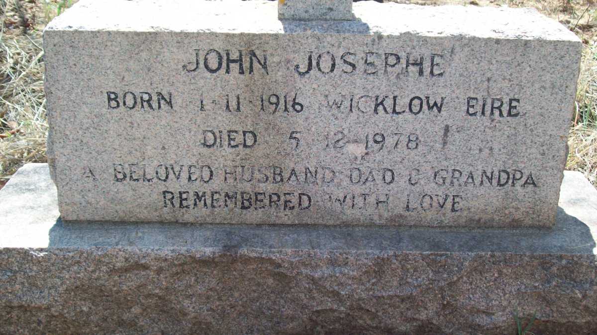 JOSEPHE John 1916-1978