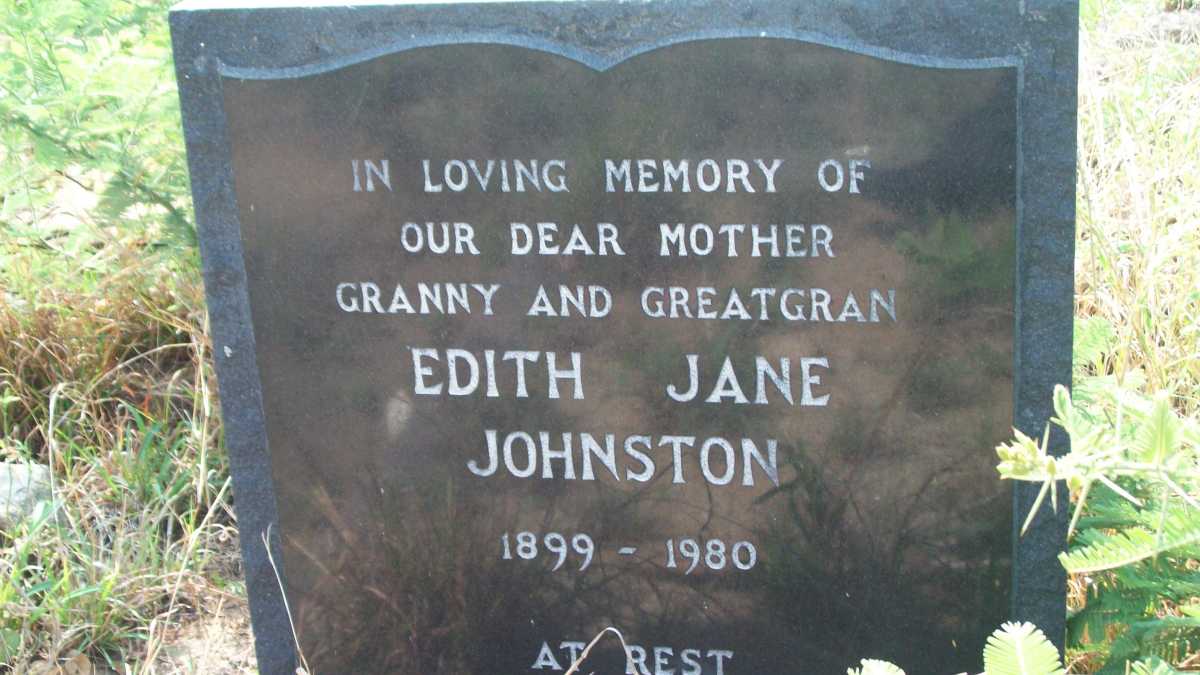 JOHNSTON Edith Jane 1899-1980