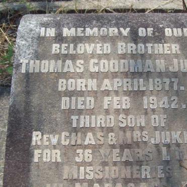 JUKES Thomas Goodman 1877-1942