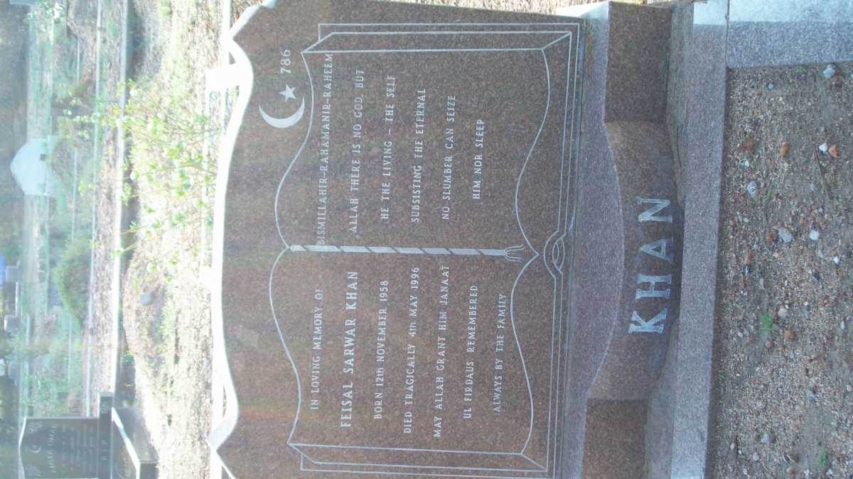 KHAN Feisal Sarwar 1958-1996