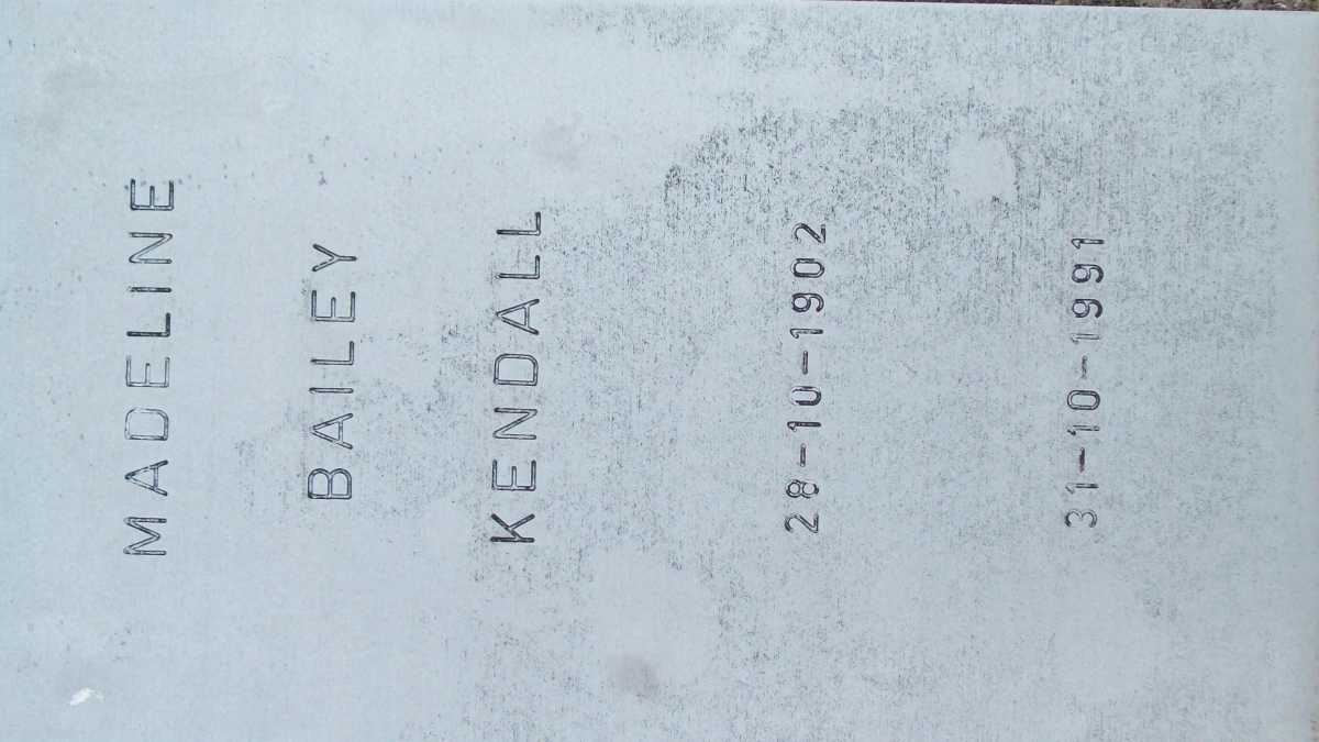 KENDALL Madeline Bailey 1902-1991
