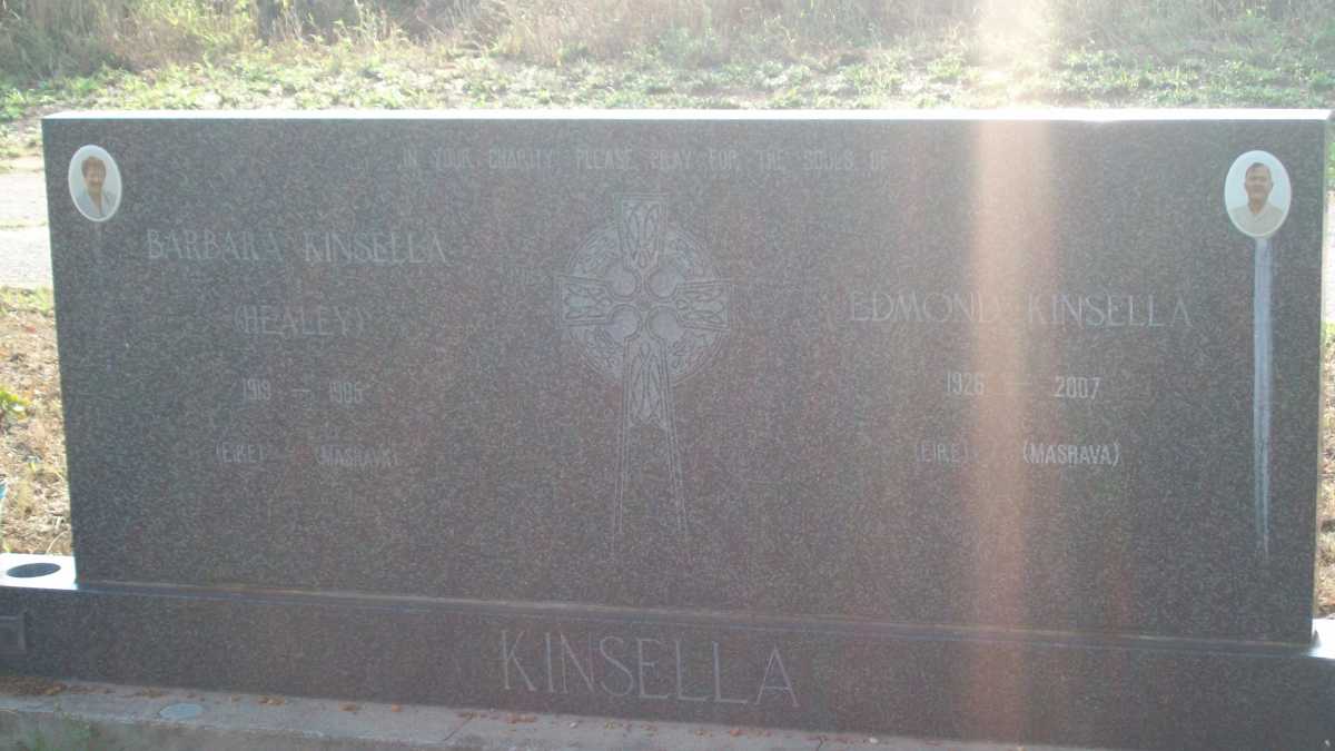 KINSELLA Edmond 1926-2007 &amp; Barbara HEALEY 1919-1985