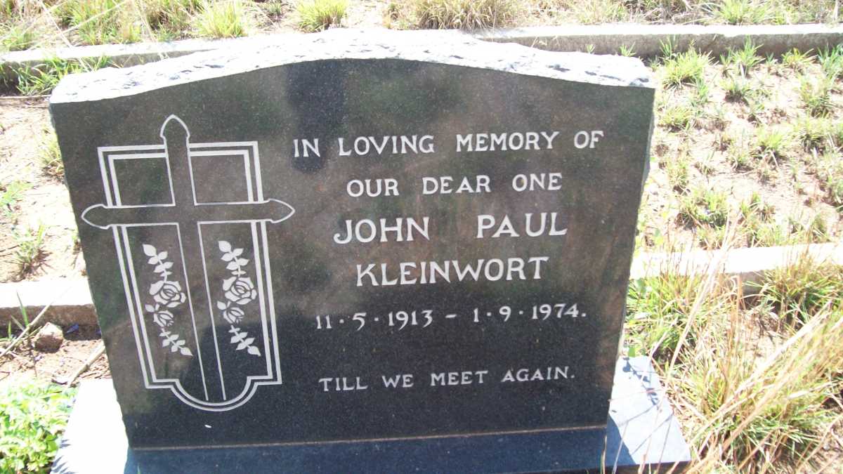 KLEINWORT John Paul 1913-1974