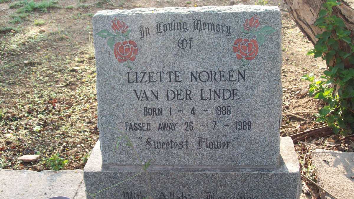 LINDE Lizette Noreen, van der 1988-1988