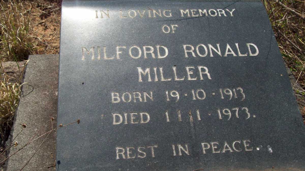 MILLER Milford Ronald 1913-1973