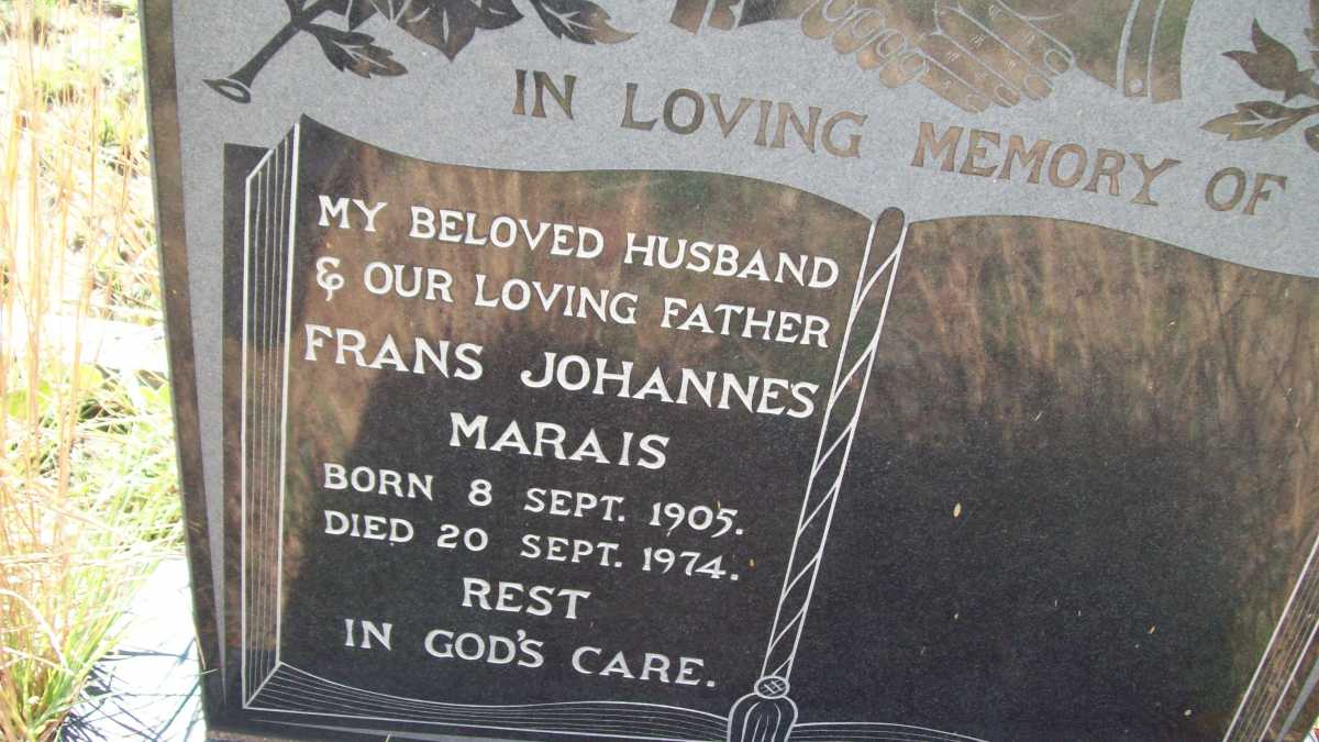 MARAIS Frans Johannes 1905-1974
