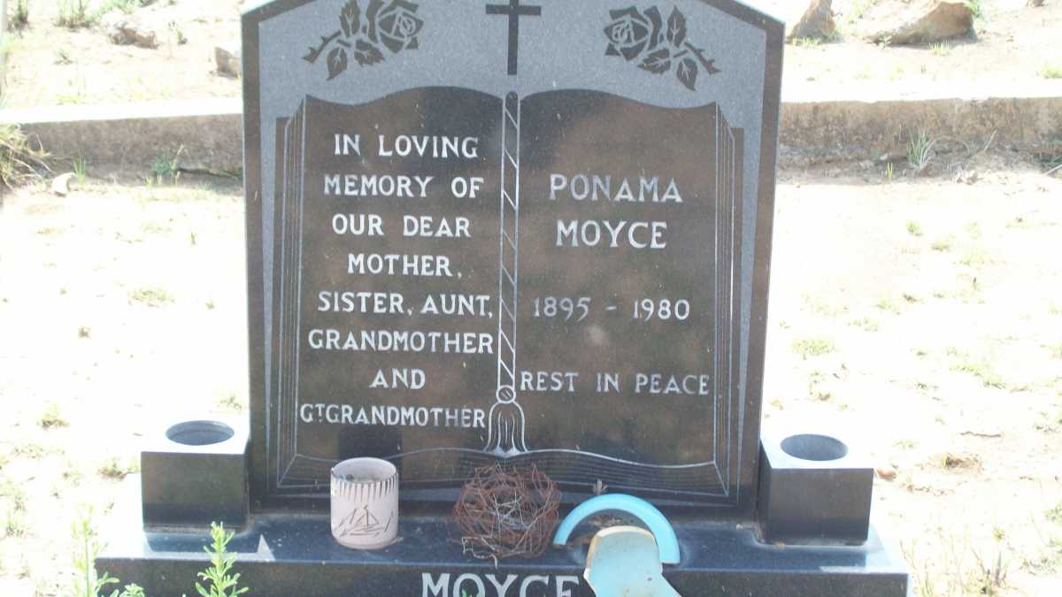 MOYCE Ponama 1895-1980