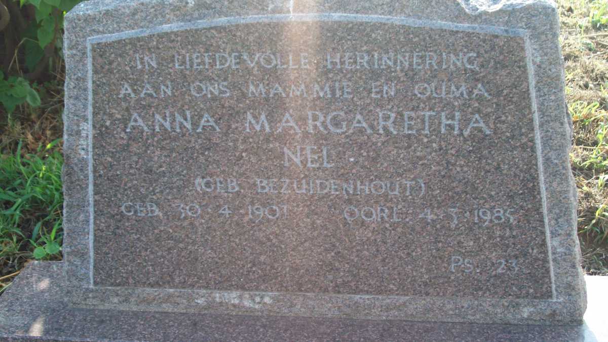 NEL Anna Margaretha nee BEZUIDENHOUT 1907-1985