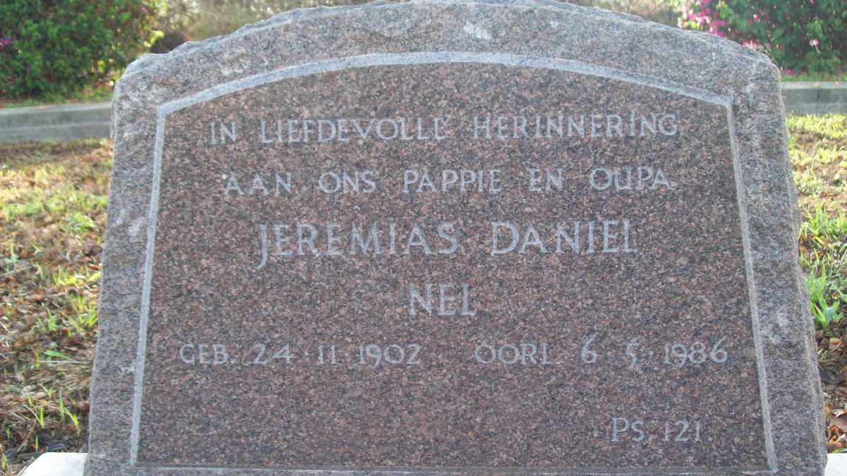 NEL Jeremias Daniel 1902-1986