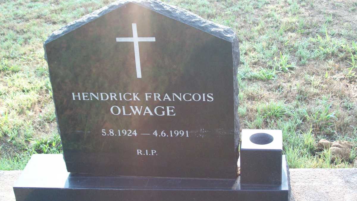 OLWAGE Hendrik Francois 1924-1991
