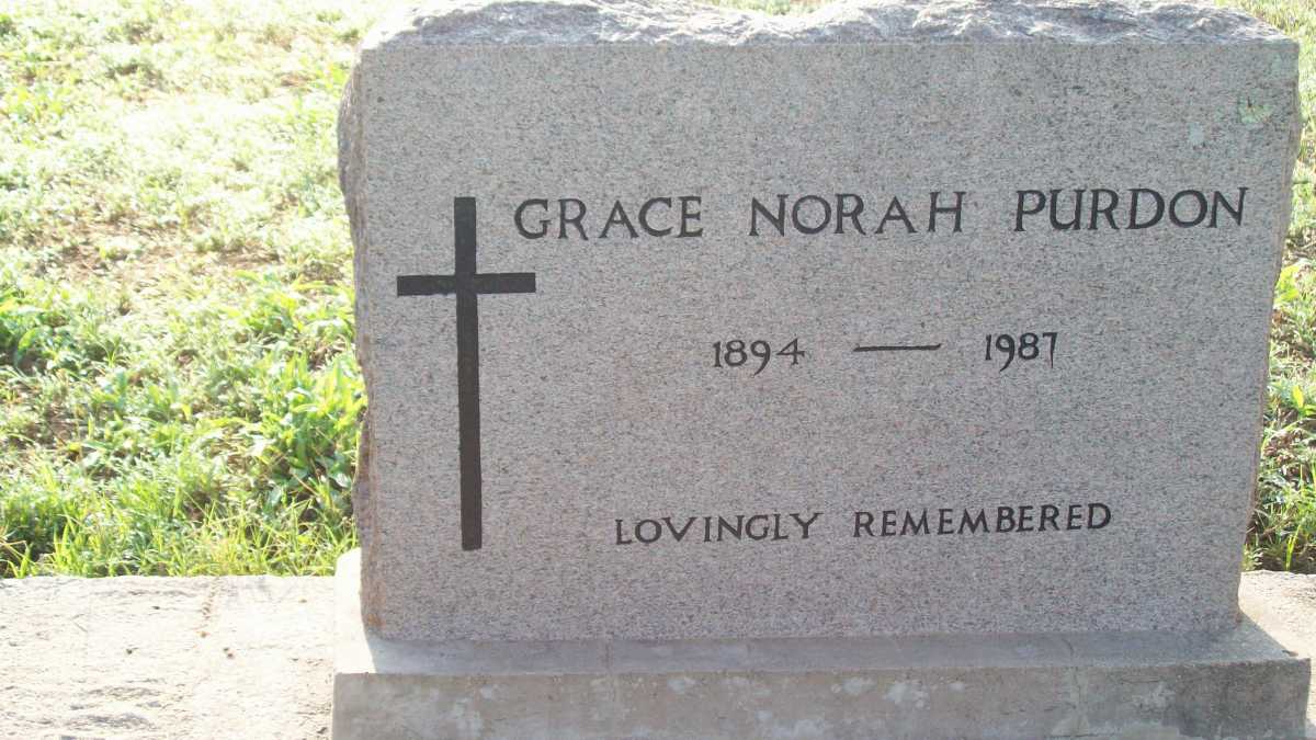 PURDON Grace Norah 1894-1987