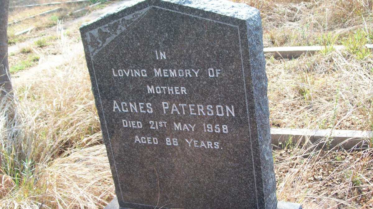 PATERSON Agnes -1958