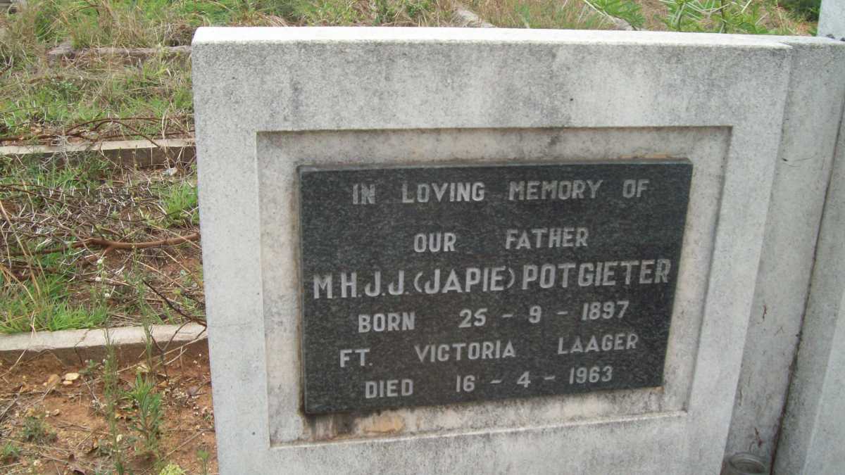 POTGIETER M.H.J.J. 1897-1963