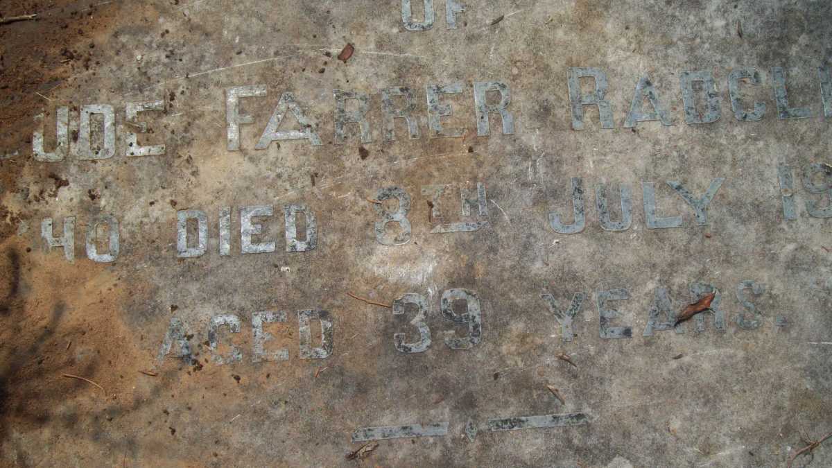 RADCLIFFE Jude Farrier -19??