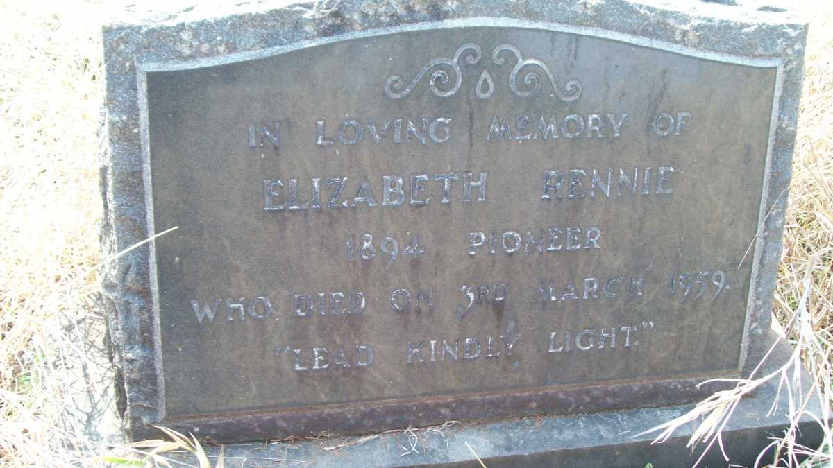 RENNIE Elizabeth -1959