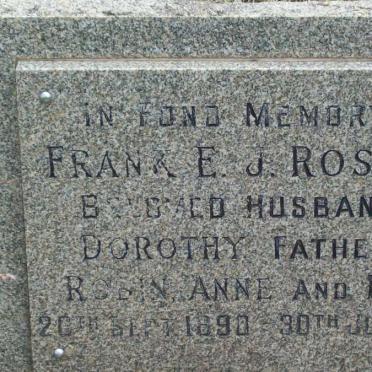 ROSSELLI Frank E.J. 1890-1968