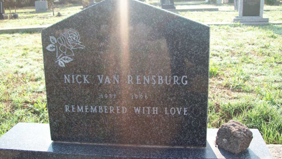 RENSBURG Nick, van 1937-1996