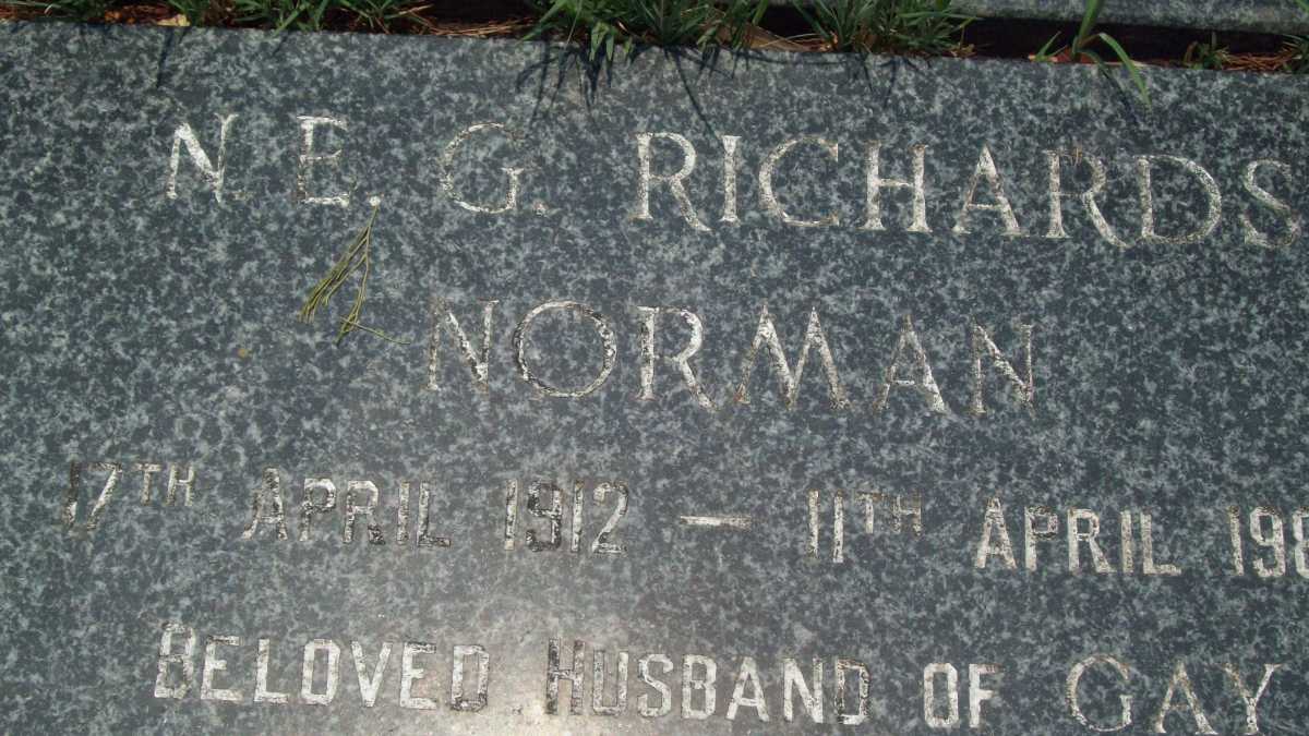 RICHARDS N.E.G. 1912- 198?