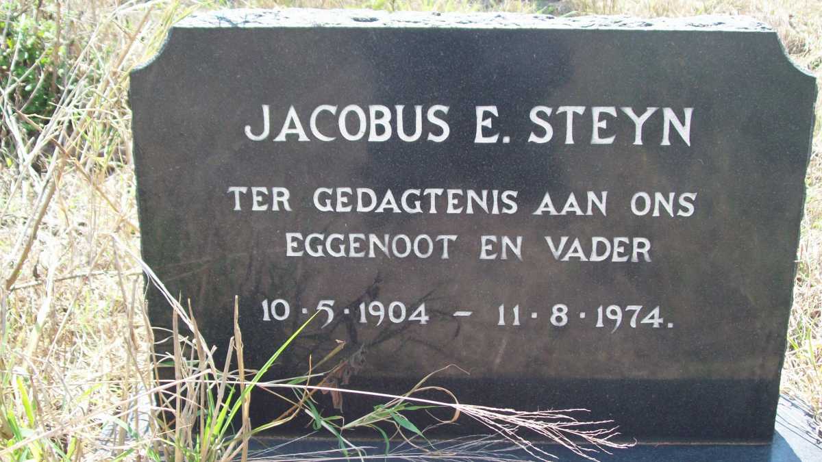 STEYN Jacobus E. 1904-1974